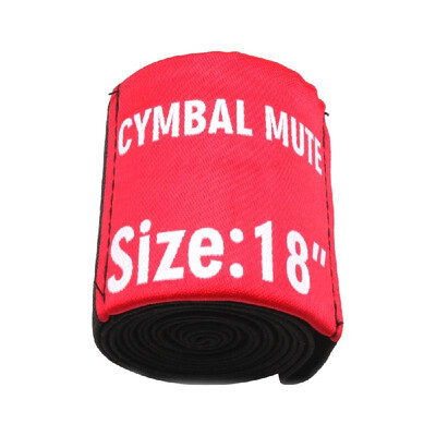 

1pc Drum Cymbal Elastic Mute Belt Practice Silencer Dampener 20inch