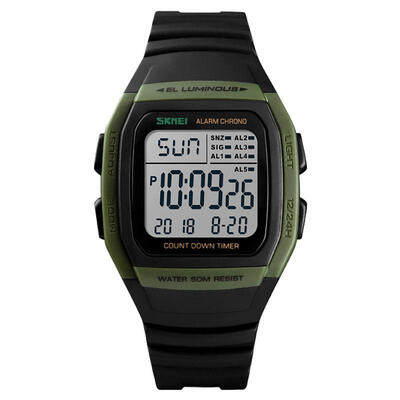 

SKMEI Mens Multi Function Digital Sports Watch Waterproof Outdoor Light Up Watch