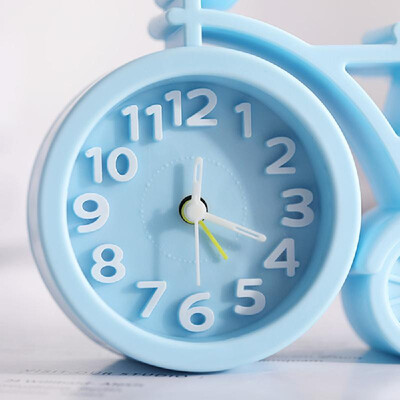 

Fashion Bicycle Shape Cartoon Student Children Bedside Clock Mini Mute Alarm Clocks Desk Table Home Decor Kid Gifts