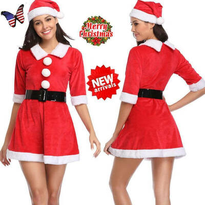 

SLIMBELLE Womens Mrs Santa Costume Party Sexy Corset Bustier Top Sexy Lingerie Outfit Top
