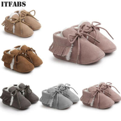 

Baby Soft Crib Sole Warm Snow Boots Toddler Newborn Grils Boys Anti-slip Shoes