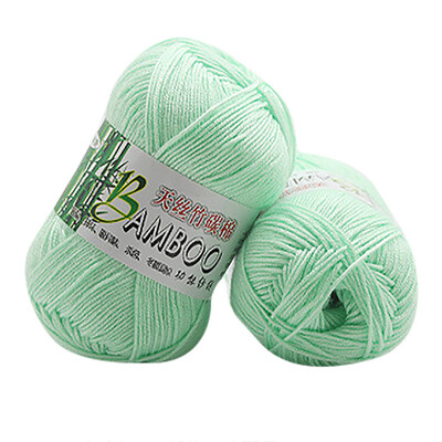

Gobestart New 100 Bamboo Cotton Warm Soft Natural Knitting Crochet Knitwear Wool Yarn 50g