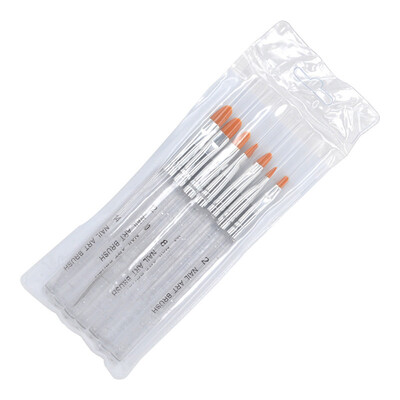 

Toponeto Women Gel Nail Brush Nail Tools Brush Set Flower Pen Fan Pen Dizzy Pen