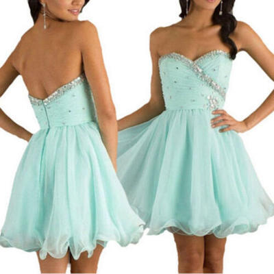 

Women Short Chiffon Evening Formal Party Cocktail Dress Bridesmaid Prom Gown