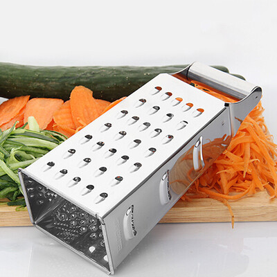 

Cheese Grater Vegetable Slicer Stainless Steel 4 Sides Box Grater Kitchen Tool