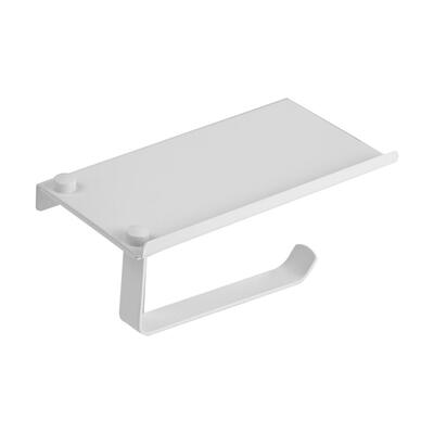 

Wall Mounted Paper Towel Rack Stainless Steel Bathroom Tissue Holder Shelf