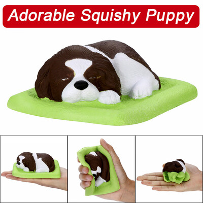 

Siaonvr Adorable Squishies Puppy Slow Rising Fruit Scented Squeeze Stress Relief Toy