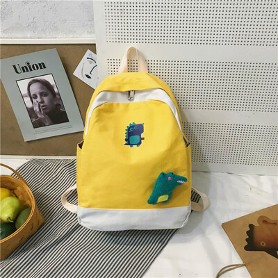 

ins wind bag female Korean version of high school students canvas middle school students junior high school girls japanese family