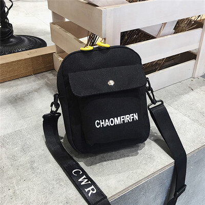 

Tailored Women Fashion Canvas Letter Coin Purse Shoulder Messenger Casual Bags