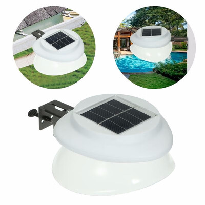 

Solar Power Fence Lamp UFO Shape 9 LED Gutter Lighting Solar Panel Light Wall Super Bright Light Outdoor Waterproof Eaves Courtyar