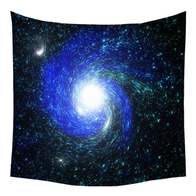 

Gobestart Tapestry Universe Moon Stars Space Plane Creative Home Bedroom Decor Romantic