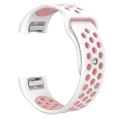 

〖Follure〗Fashion Double Color Sports Silicone Bracelet Strap Band For Fitbit Charge 2