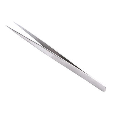 

Nail Art Steel Picking Tool Anti-Static Tweezers Eyelash Precision Clip