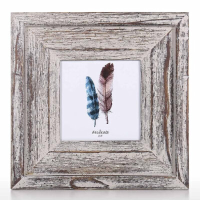 

Vintage Wood Picture Frame Rustic Wooden Photo Frame Dark Weathered Wood Tabletop Decoration 5x7