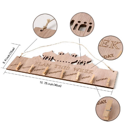 

Wooden Rustic Eid Mubarak Memo Board Hanging Message Plaque Ramadan Chalkboard Signs Table Decoration Home Accessories