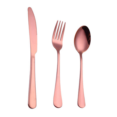 

Toponeto 3PCS Set Stainless Steel Upscale Dinnerware Flatware Cutlery Fork Spoon