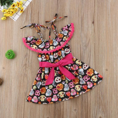 

Halloween Baby Girls Off Shoulder Lace Tutu Dress Party Pageant Dress Clothes