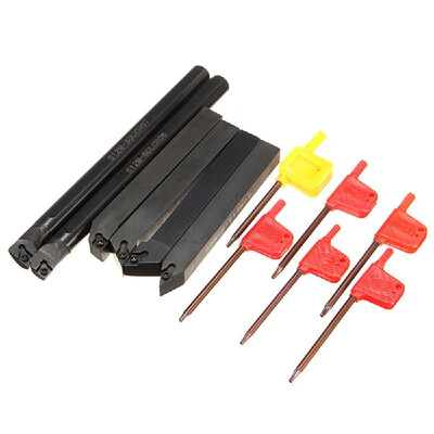 

6Pcs Set of Lathe Holder S12K-SDUCR07 SDJCR1212H07 SDJCL1212H07 SDNCN1212H07 SCLCR1212H06 S12K-SCLCR06 Wrench