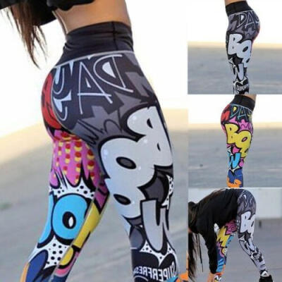 

US Stock Women Yoga Running Pants Gym Workout Fitness Clothes Tights Sport Wear