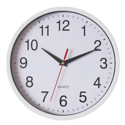 

SAC SMARTEN ARTS Simple&quiet 8" white wall electronic wall clock 2 x AA batteries excluding 8771