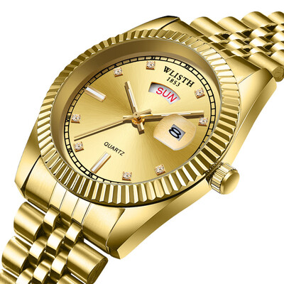 

Local gold mens business quartz watch casual mens watch custom