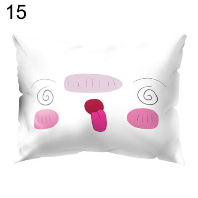 

Cute Facial Expression Pillow Case Cushion Cover Sofa Bed Car Cafe Office Decor