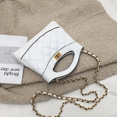 

Autumn&winter retro bag female 2019 new Korean version of fashion casual wild shoulder bag shoulder slung rhombic chain bag
