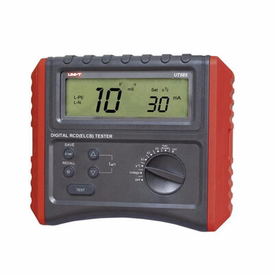 

UNI-T UT585 UT586 Digital RCD Tester Leakage Protection Switch AC DC Voltage Frequency 60V-400V 50-60Hz AUTOMan