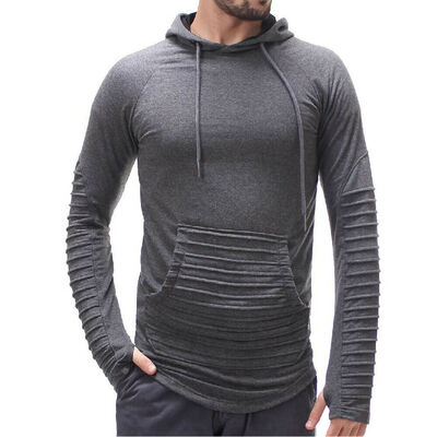 

SUNSIOM Men Hooded Sweatshirt Coat Plain Design Hoodie Blank Pullover Hoody Sweatshirt
