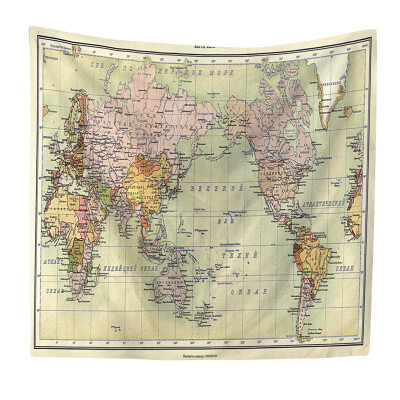 

Tapestry Watercolor World Map Tapestry Wall Hanging Colorful Map Tapestry Beach Tapestry Indian Dorm Decor Bedroom Living Room