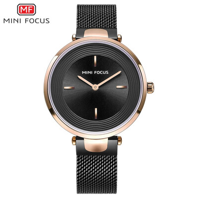 

MINI FOCUS Fox watch womens watch simple fashion steel mesh with watch