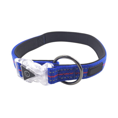 

Waterproof Dog LED Luminescent Collars Adjustable Collar Dog Collar Pet Nylon Double Layer Neck Strap