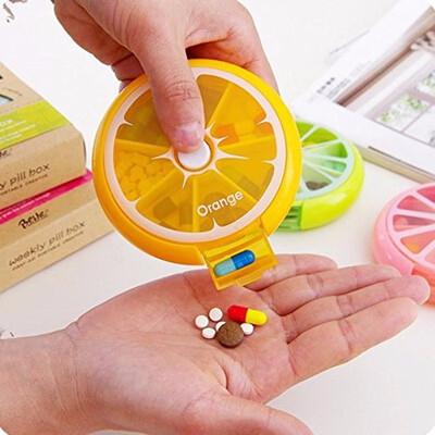 

Outdoor Weekly 7 Compartments Fruit Pill Box