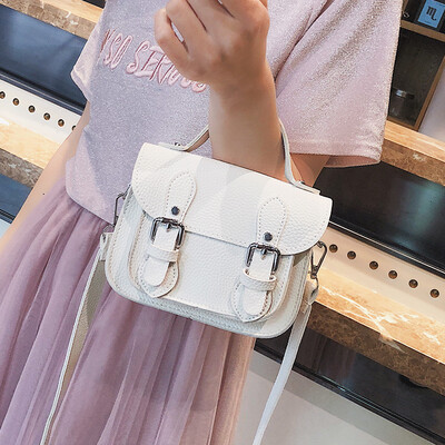

Net red fashion messenger bag retro handbag female bag new 2019 contrast color Messenger bag wild ins small square bag