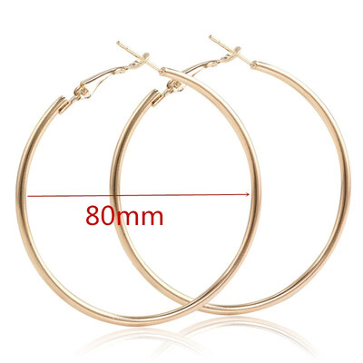 

Minimalism Circle Hoop Earrings Brincos Bamboo Pattern Fine Thread Round Earrings for Women Statement Party Jewelry Gift