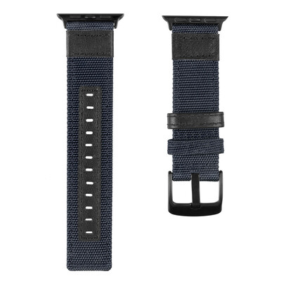 

〖Follure〗Luxury Canvas Leather Watch Band Wrist Strap For Apple Watch Series 4 40MM