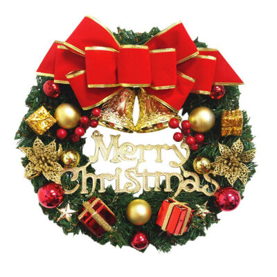 

Christmas Wreath Garland Hanging Plate Xmas Ornaments Window Door Decor Christmas Gift Festive Party Decoration Pendant For Home