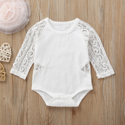 

Toddler Kids Baby Girl Long Sleeve Lace Clothes Romper Bodysuit Jumpsuit Outfits