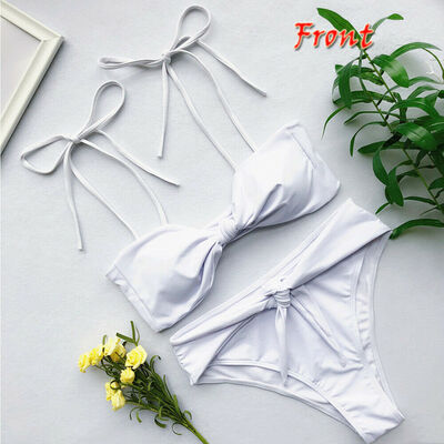 

Women Push-up Padded Bra Bandage Bikini Set Swimsuit Triangle Swimwear Bathing