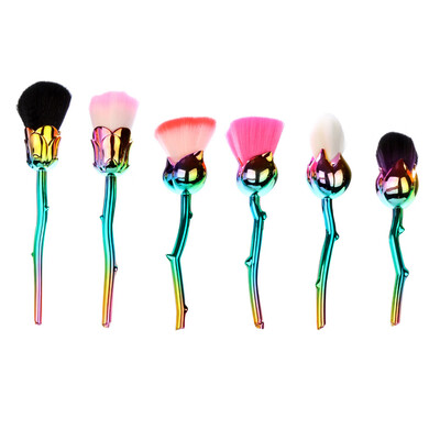 

Toponeto 6 Pcs Pro Soft Contour Face Powder Foundation Blush Brush Makeup Cosmetic Tool