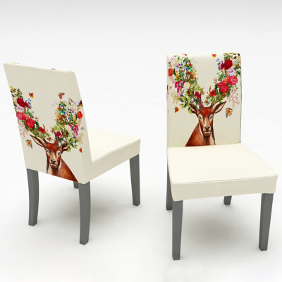 

Gobestart 2PCS Chair Covers Dining Room Chair Protector Slipcovers Christmas Decoration