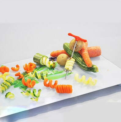 

〖Follure〗Rotating Machine Manual Magic Roller Spiral Slicer Radish Potato Spiral Cutter