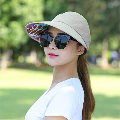 

Summer empty hat damp anti-ultraviolet Korean version spring&summer foldable sunscreen hat sunshade hat hat woman