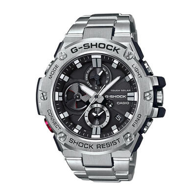 

Casio G-Shock G-STEEL GST-B100D-1A Bluetooth Wristwatch Tough Solar Watch With Stainless Steel Strap