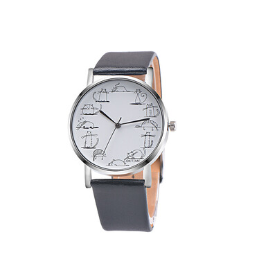 

Beautiful Fashion Creative Cartoon Watch Ladies Cute Cat Quartz Wristwatch Selling Fashion Watches High Quality Reloj Mujer50