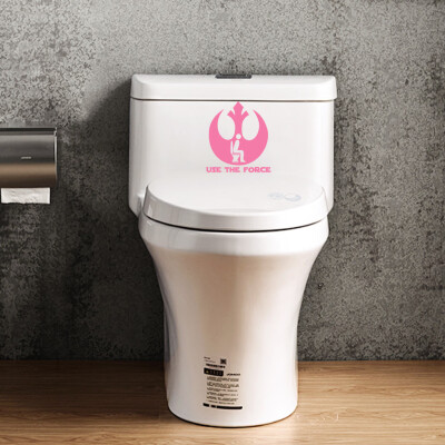 

〖Follure〗Use The Force Funny Toilet Decal Vinyl Sticker DIY Wall Sticker Toilet Bathroom