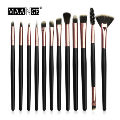 

〖Follure〗12 Pcs Makeup Eye Shadow Brush Highlighter Brush Makeup Brush Set