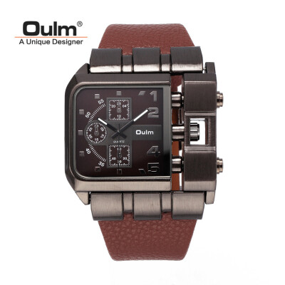 

〖Follure〗Casual Wristwatch Square Dial Wide Strap Mens Quartz Watch Luxury Brand