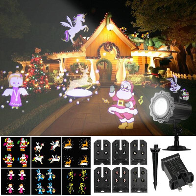 

Projection Light Animated Led Projector Remote Control Light Christmas Halloween Projector Lights with 6 Dynamic Animation Slides
