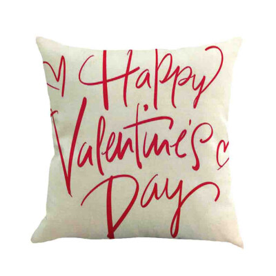 

Siaonvr Happy Valentines Day Throw Pillow Case Sweet Love Square Cushion Cover